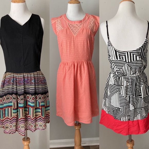 3 piece Bundle Career Dresses Asher by Fab’rik Everly, Alter’d State Sm - Picture 1 of 16